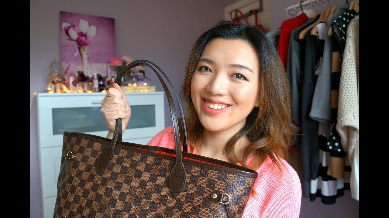 Louis Vuitton Neverfull MM Review | What&#39;s in my bag? - YouTube