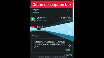 Free 210K USDT. Import private key in TRON wallet and withdraw (Export, Import, Save, Recover)