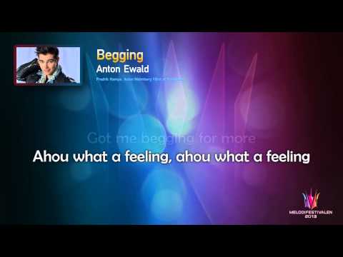 Anton Ewald "Begging" -- (On screen Lyrics)