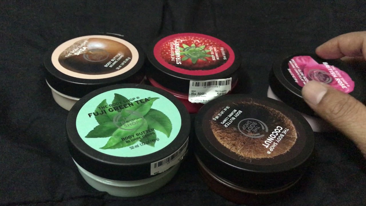 The Body Shop Body Butters My Collection Youtube