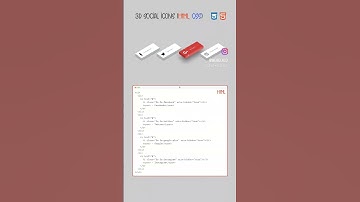 3D Social Icons Using HTML,CSS!#code #coder #coderscommunity #coding