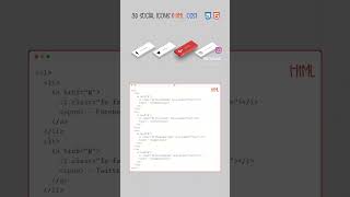 3D Social Icons Using HTML,CSS!#code #coder #coderscommunity #coding