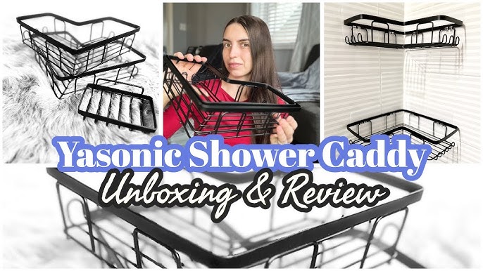 AKTECKE Corner Shower Caddy Review: STURDY No Drilling Stainless Steel  Shower Storage Rack 
