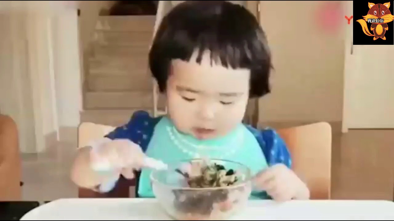 Cute Little Girl Enjoying Her Food - YouTube