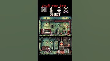 Can You Find the 4th Object Hiding in This Creepy Basement? #weirdcore #shorts
