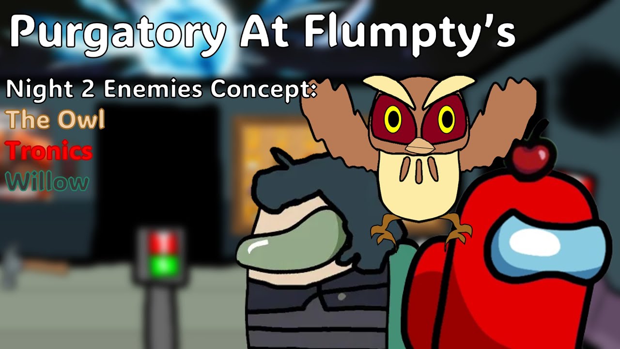 Purgatory At Flumpty's Concept: Night 2 Enemies (The Owl, Tronics, and ...