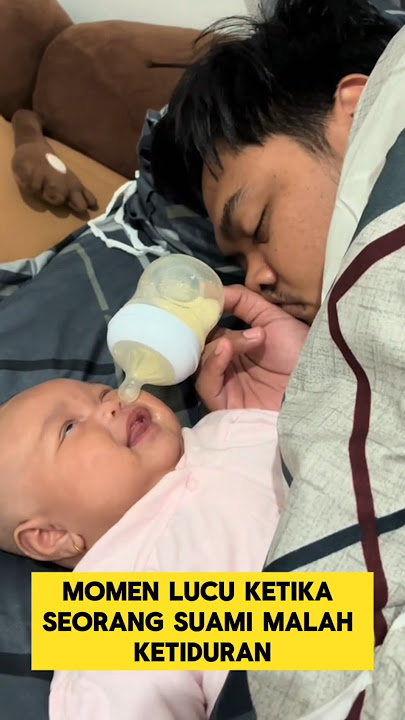 momen lucu ketika suami disuruh jagain bayi bikin ngakak ‼️‼️ #ngakak #lucu #kocak #suami #bayi