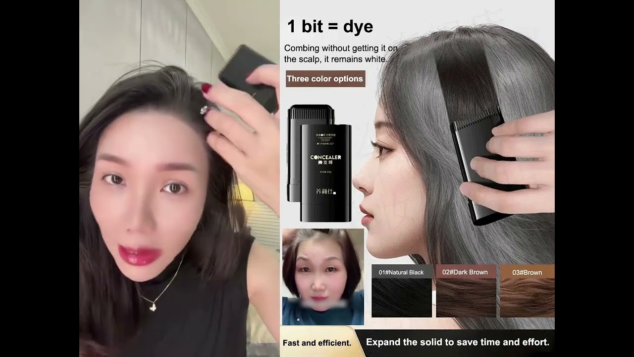 Водостойкий и устойчивый к поту карандаш для окрашивания волос