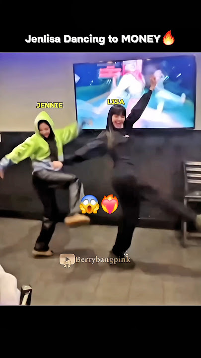 JENNIE and LISA dancing to 'Money'| Drop some Money🤌🏻💸💰🔥 #blackpink #jenlisa #jennieday #shortsviral