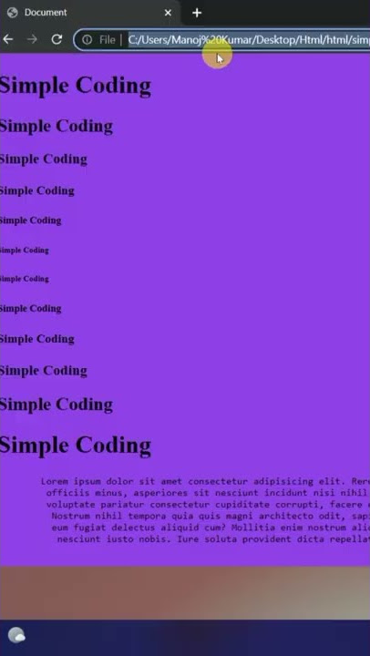 html coding | coding status  | simple coding | #shots #html #coding #css # JavaScript #programming