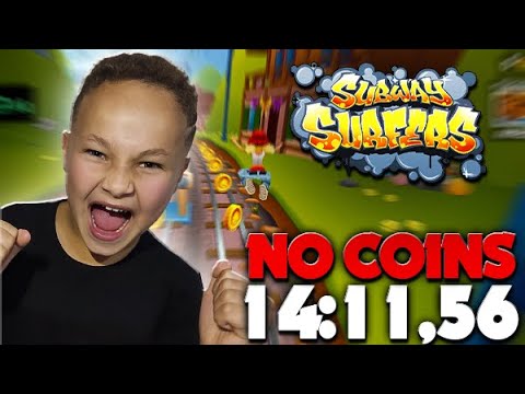 SUBWAY SURFERS NO COINS NOVO RECORD 16:23 