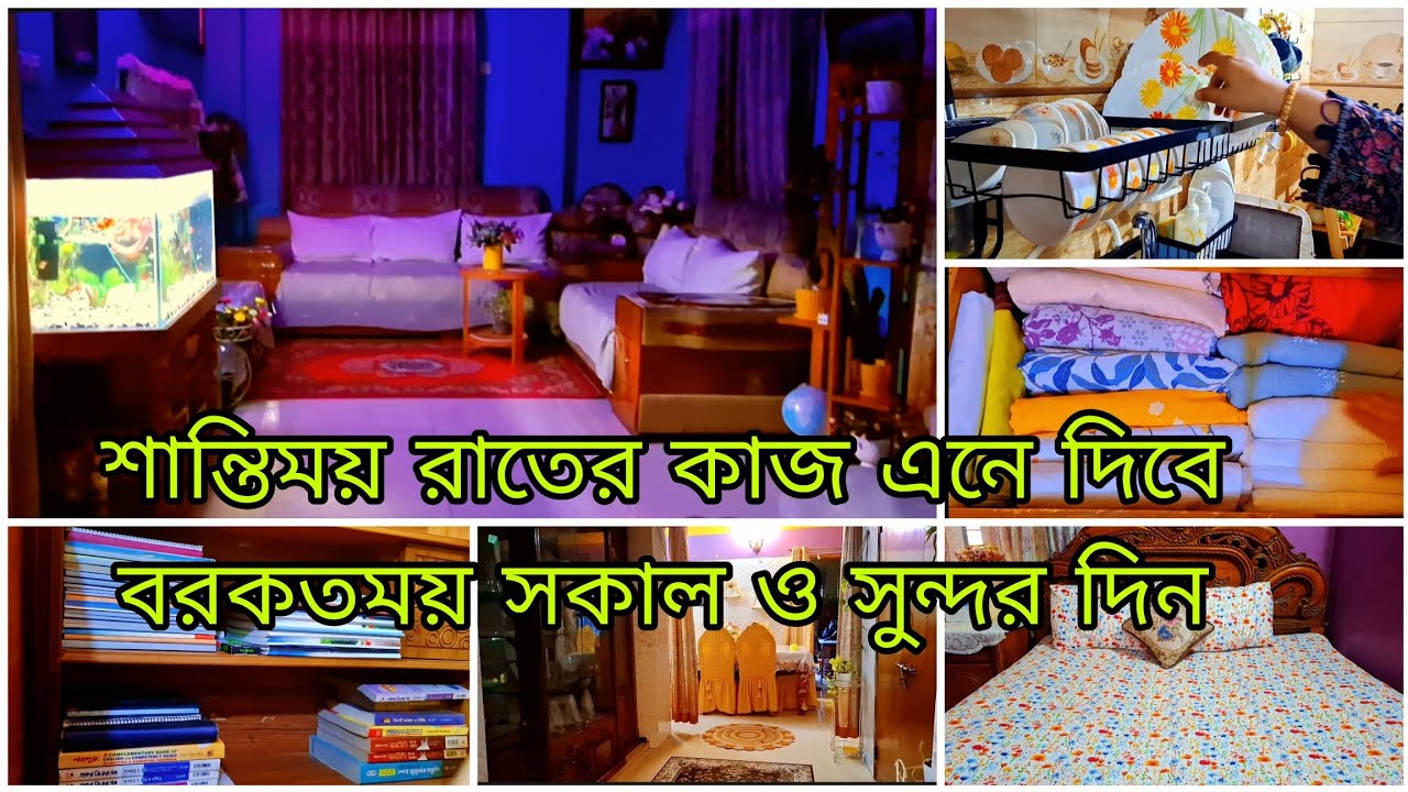 ✨রাতে মাত্র এক ঘণ্টা গুছিয়ে কাজ করলে সকালটা হবে সুন্দর দিনটা হবে প্রাণবন্ত || My Night Routine ||