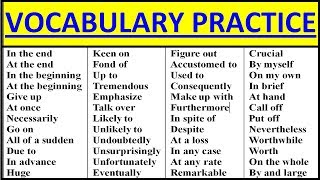 English Vocabulary Practice Intermediate Advanced Vocabulary Words English Learn With Meaning Youtube