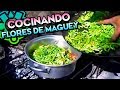 LA FLOR DE MAGUEY Preparación Documental (Quiotes o Gualumbos) Platillo Prehispánico Comida Mexicana