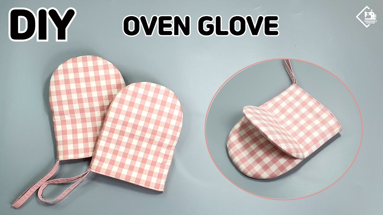 DIY kitchen gloves  How to make oven mitts 