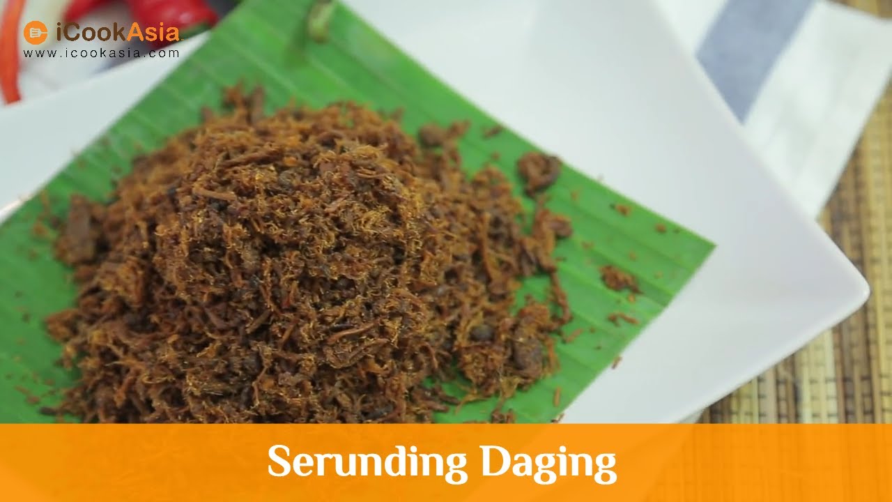 Serunding Daging  Try Masak  iCookAsia - YouTube
