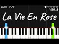 Edith piaf  la vie en rose  easy piano tutorial