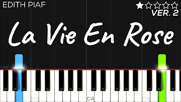 Edith Piaf - La Vie En Rose | EASY Piano Tutorial