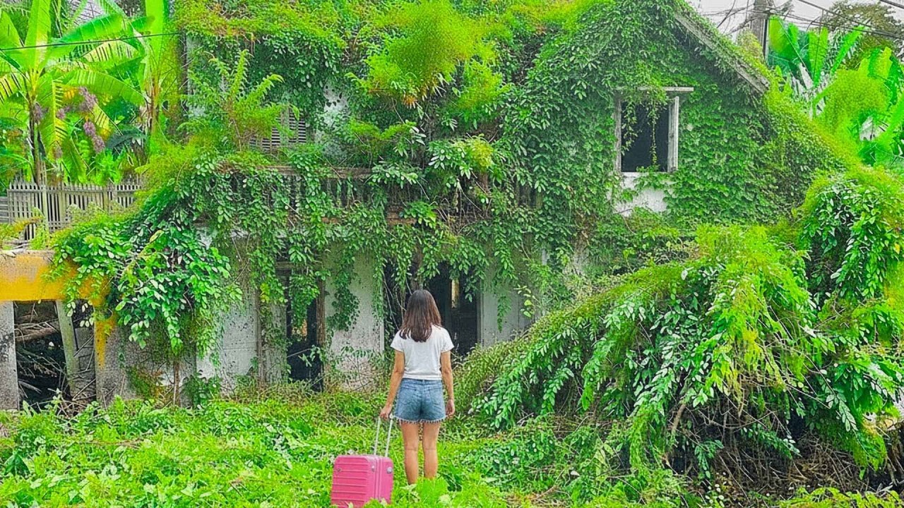 The beautiful girl returns to the abandoned house after many years since her parents passed away.