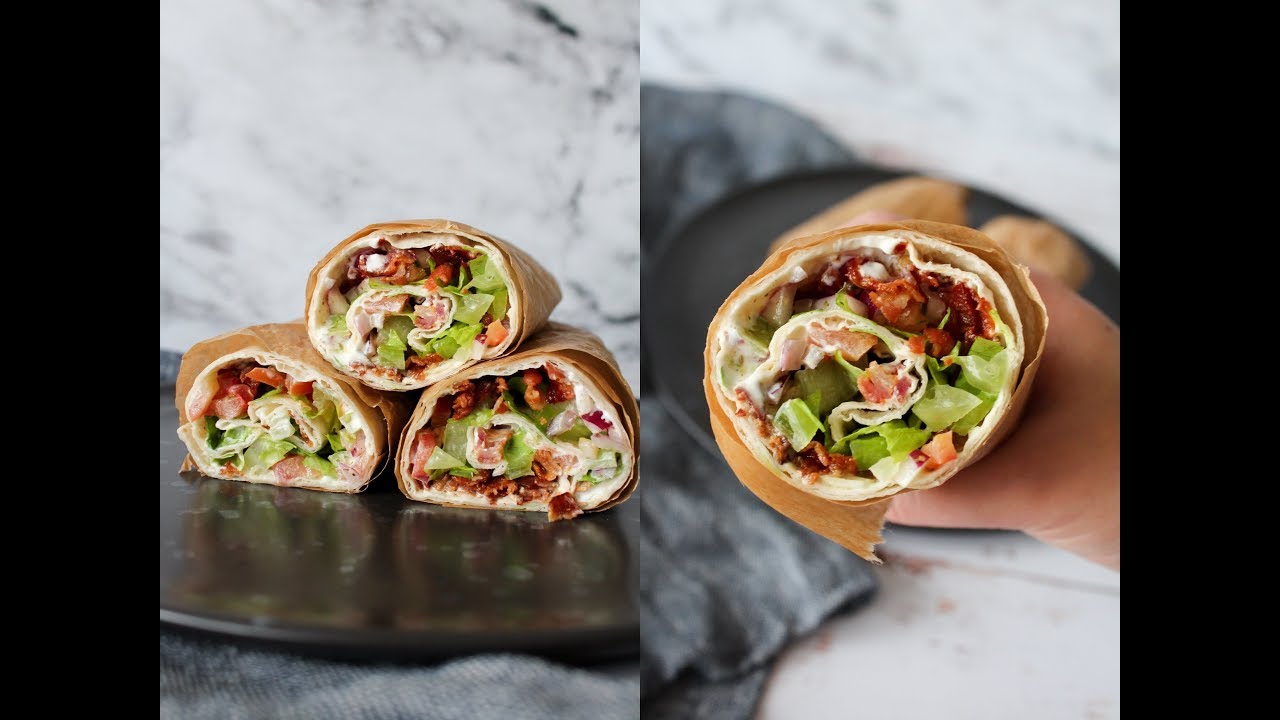 BLT Inspired Wraps Delicious Lunch Recipe By One Kitchen YouTube