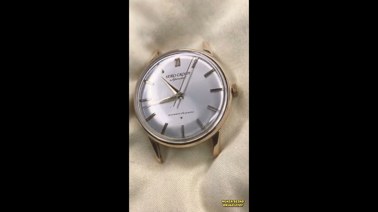 SEIKO CROWN SPECIAL Diashock 23 jewels. 14K GOLD FILLED - YouTube