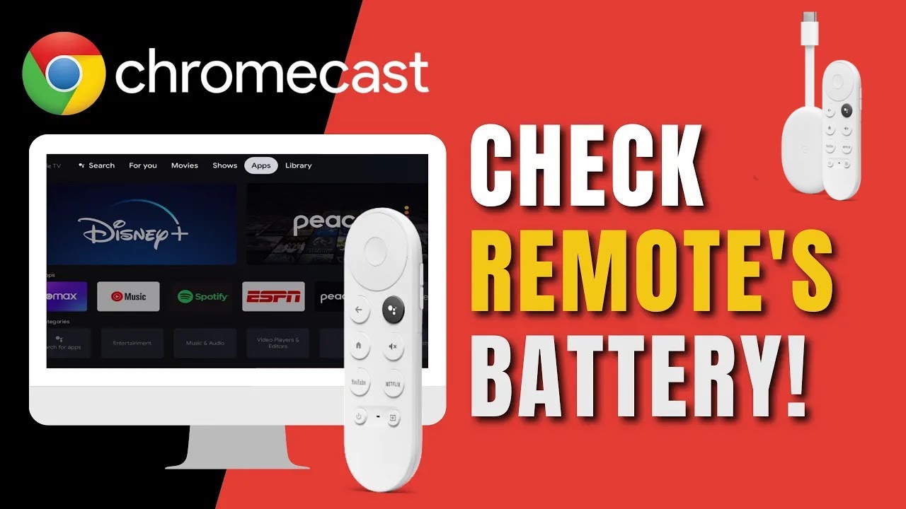 Derfra Bliv ved Magnetisk How to Check Chromecast Remote's Battery Level ! - YouTube