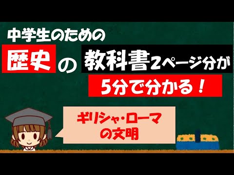 【中学　歴史】#4　ギリシャ・ローマの文明