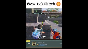 Wow 1v3 Clutch in Conqueror Lobby 😡 #1v3clutch #bgmi #sololaseryt #bgmishorts #shorts