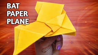 BEST Bat Paper Airplane that Flaps!!! How to Make AeroDactyl — Easy