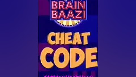 Brain Baazi Cheat code for 4 june 2018 at 1 pm