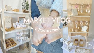 Come with me for 4 Days of Markets in a Row | Permanent Jewelry Pop-Up | Small Business Owner