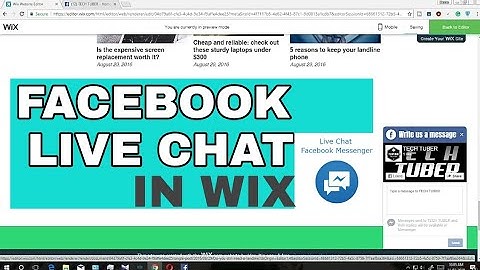 FACEBOOK LIVE CHAT IN WIX WEBSITE
