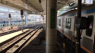 相鉄線 横浜駅 E217系 E231系 通過 11000系 発車