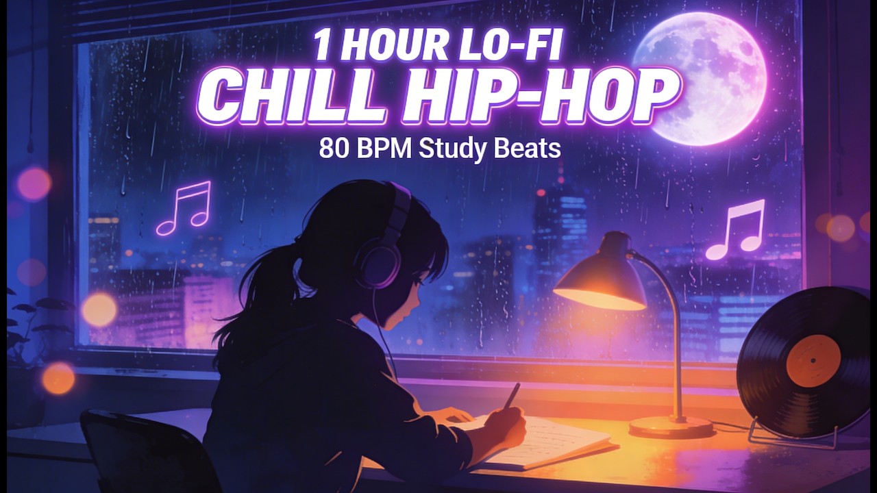 Midnight Lo-Fi Chill Hip-Hop Dreams | 1 Hour Mix