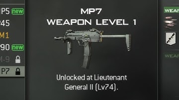 Call of Duty: Modern Warfare 3 - SMGs Level Unlocks (COD MW3 Sub Machine Guns)