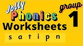jolly phonics worksheets group 5 for lkg ukg grade 1 letter formation kindergarten preschool youtube