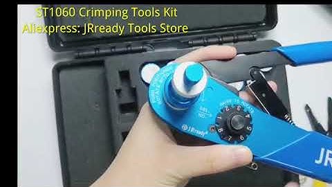 JRreadyST1060 Tool Kit YJQ-W1A Crimper M22520/2-01With Adjustable Positioners Support Wire 20-32AWG