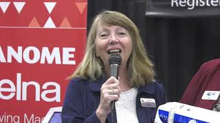 Sandy Debisky Wins Elna Sewing Machine At Aqs Quiltweek