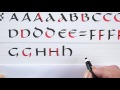 A Beginner's Guide to Uncial Calligraphy A-P with Janet Takahashi