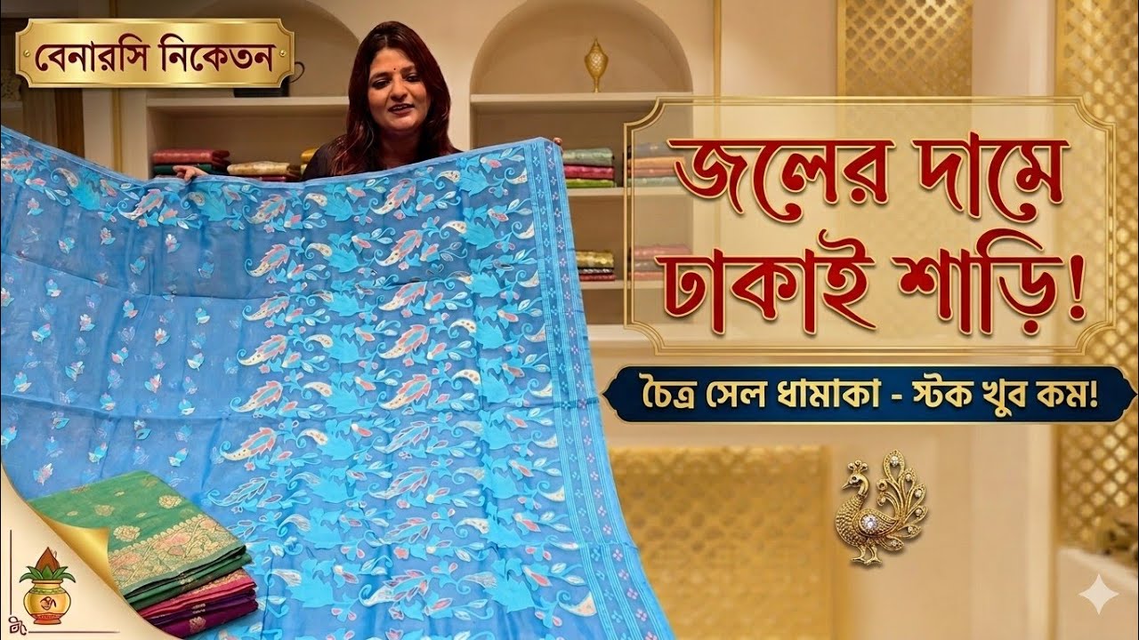 এতো কম দামে ঢাকাই কেউ দিতে পারবে না! বেনারসি নিকেতনের চমকে দেওয়া চৈত্র সেল! 🤯