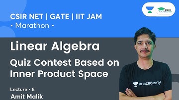 Quiz Contest Based On Inner Product Space | Linear Algebra | CSIR NET | GATE | IIT JAM By Amit Malik