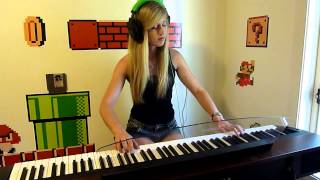 Video thumbnail of "Lara plays 'Kraid's Lair' from Metroid (NES) on piano"