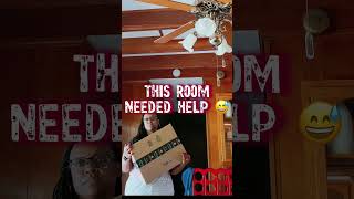 DINING ROOM MAKEOVER LOADING ⏳FULL MAKEOVER ON MY CHANNEL #lifestylevlog #familyvlog