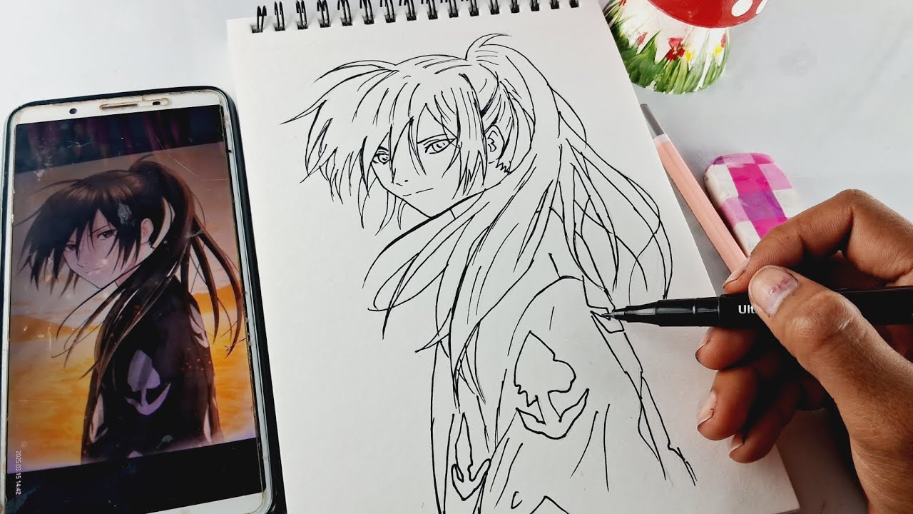 How to draw hyakimaru from dororo 🎨