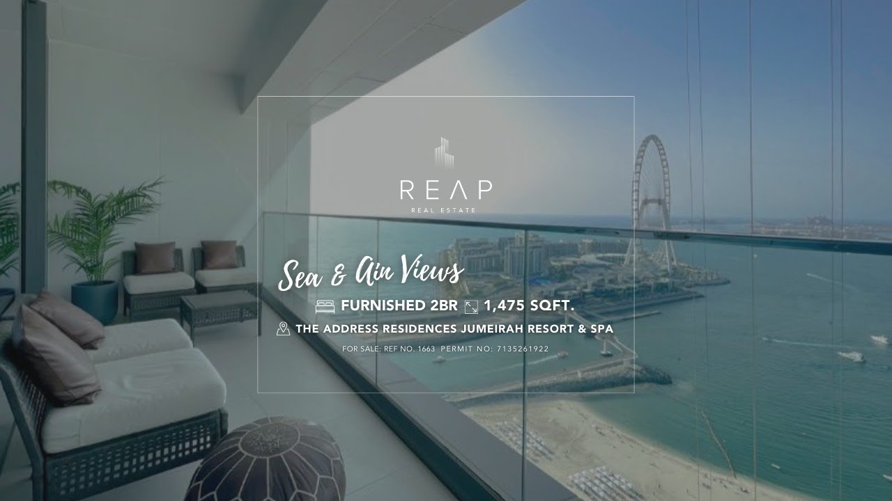 SEA & AIN DUBAI VIEWS | 2BR ADDRESS BEACH RESIDENCES