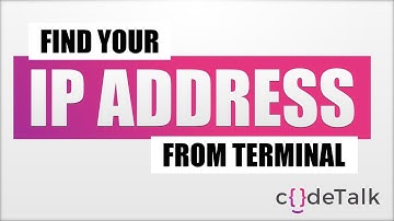How to find your IP address from terminal