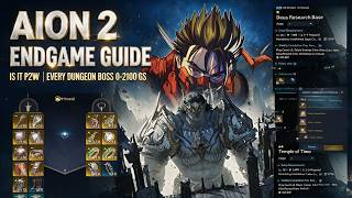 Aion 2 Endgame Progression and EVERY Boss Guide Explained by an MMO vet up to 2100 GS + P2W option!?