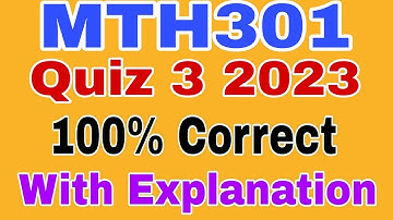 MTH301 Quiz 3 Spring 2023 ||Mth301 quiz 3 2023