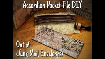 Accordion Pocket File From Junk Mail Envelopes | Envelope Crafts [Easy Tutorial]