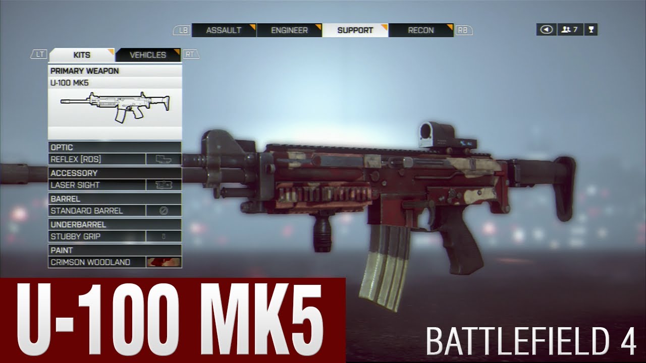 Battlefield 4 Lmg U 100 Mk5 Gameplay Live Commentary Paracel Storm Tdm Youtube